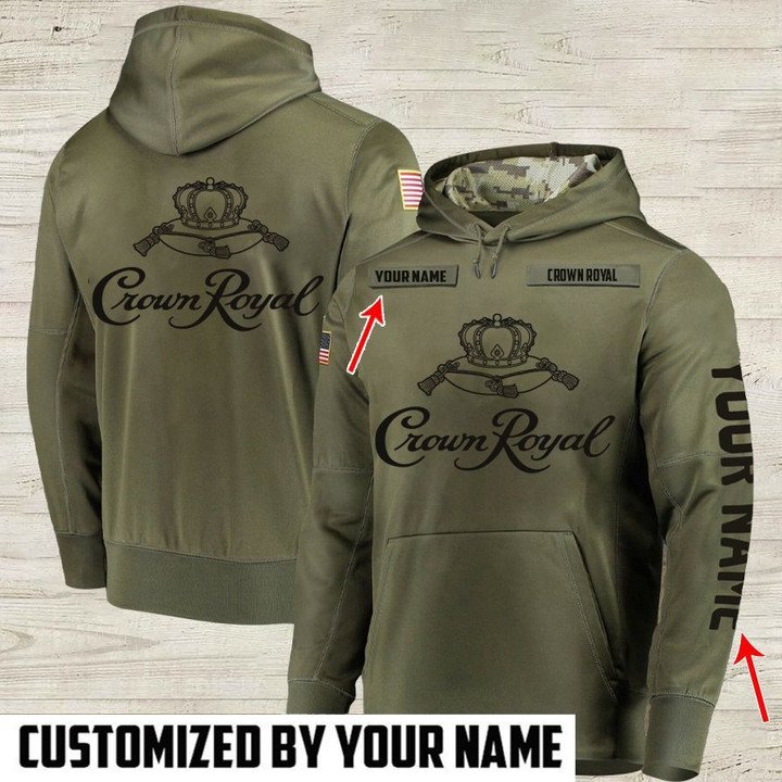Personalized Crown Royal Green Custom Hoodie Personalized Crown Royal Green Custom Hoodie