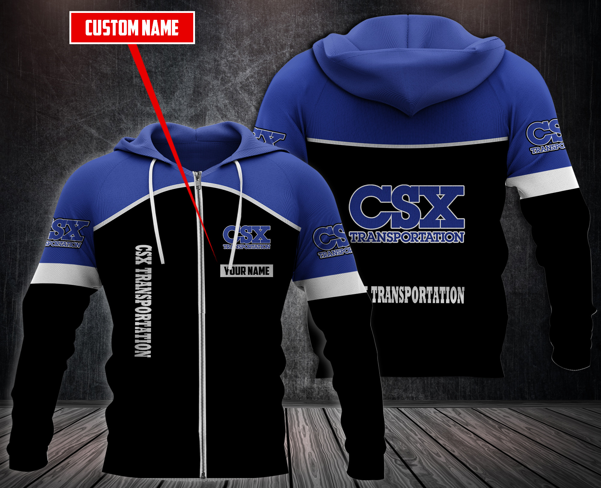 Personalized Csx Transportation 3D Fleece Hoodie Personalized Csx Transportation 3D Fleece Hoodie