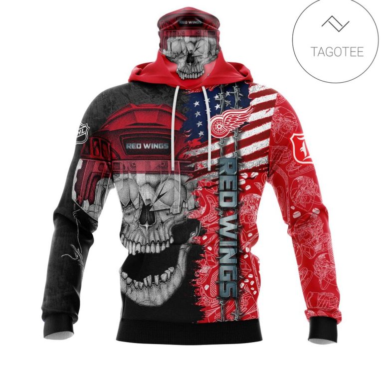 Personalized-Custom-Name-Detroit-Red-Wings-Skull-Gaiter-Mask-Hoodie-1