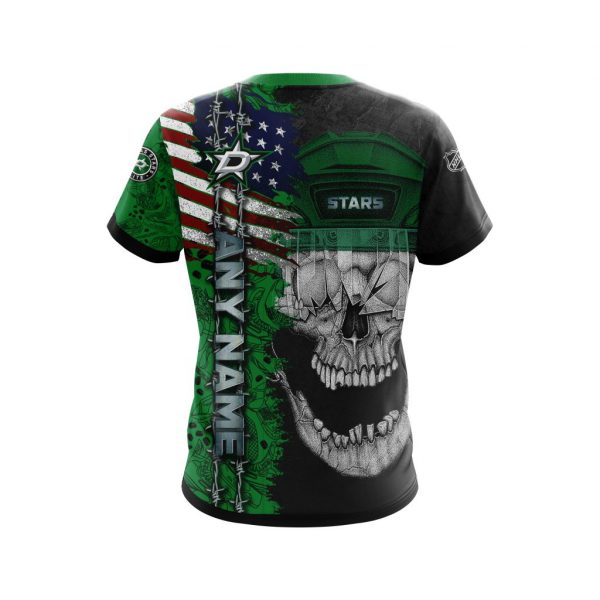 Personalized Dallas Stars Skull Concept 3D Shirt Personalized Dallas Stars Skull Concept 3D Shirt