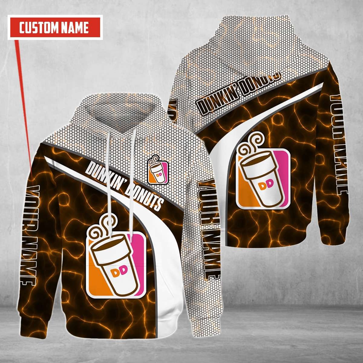Personalized Dunkin’ Donuts Custom All Over Print 3D Hoodie Personalized Dunkin’ Donuts Custom All Over Print 3D Hoodie
