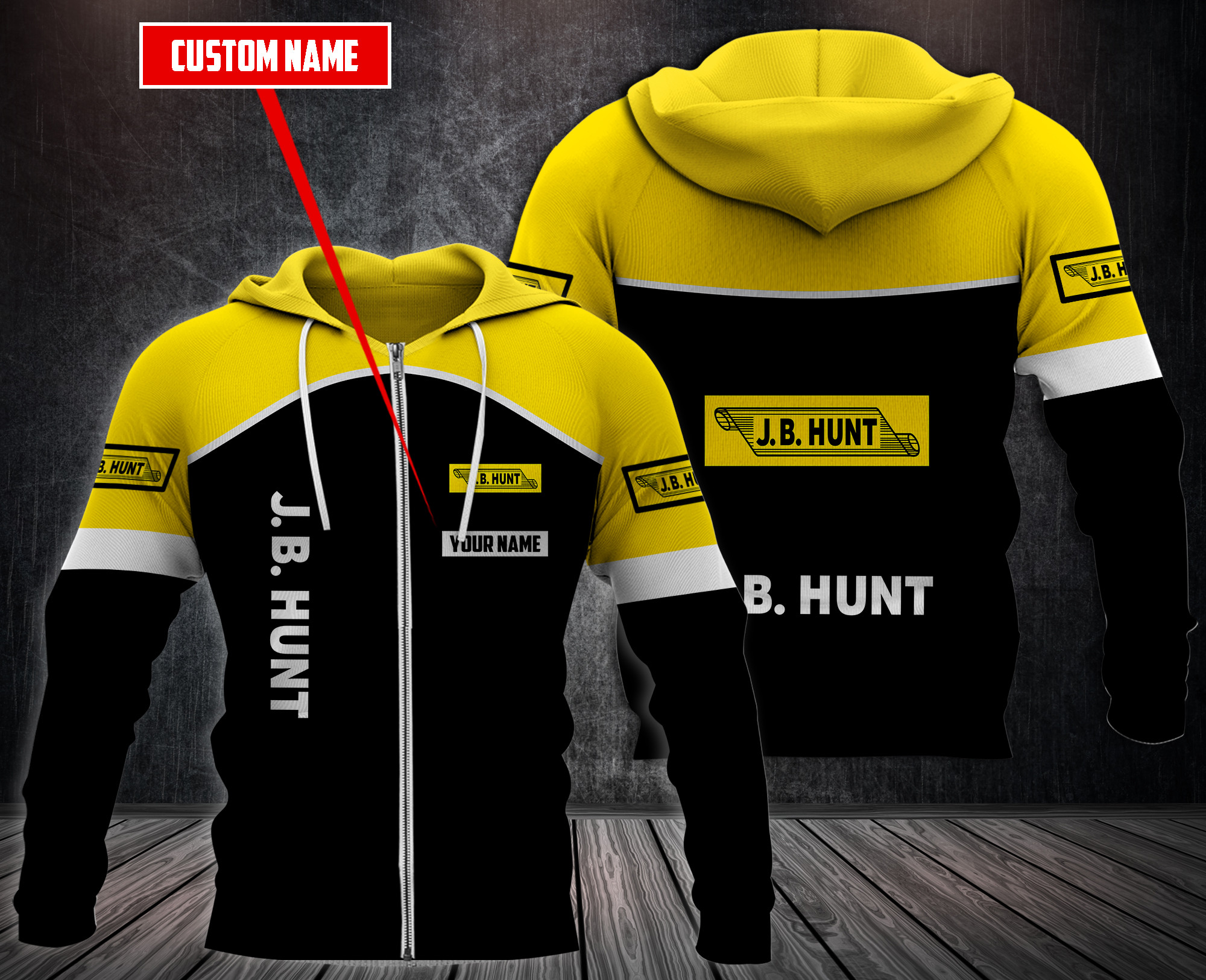 Personalized-J.B.-Hunt-3D-Fleece-Hoodie-Hoodie-2