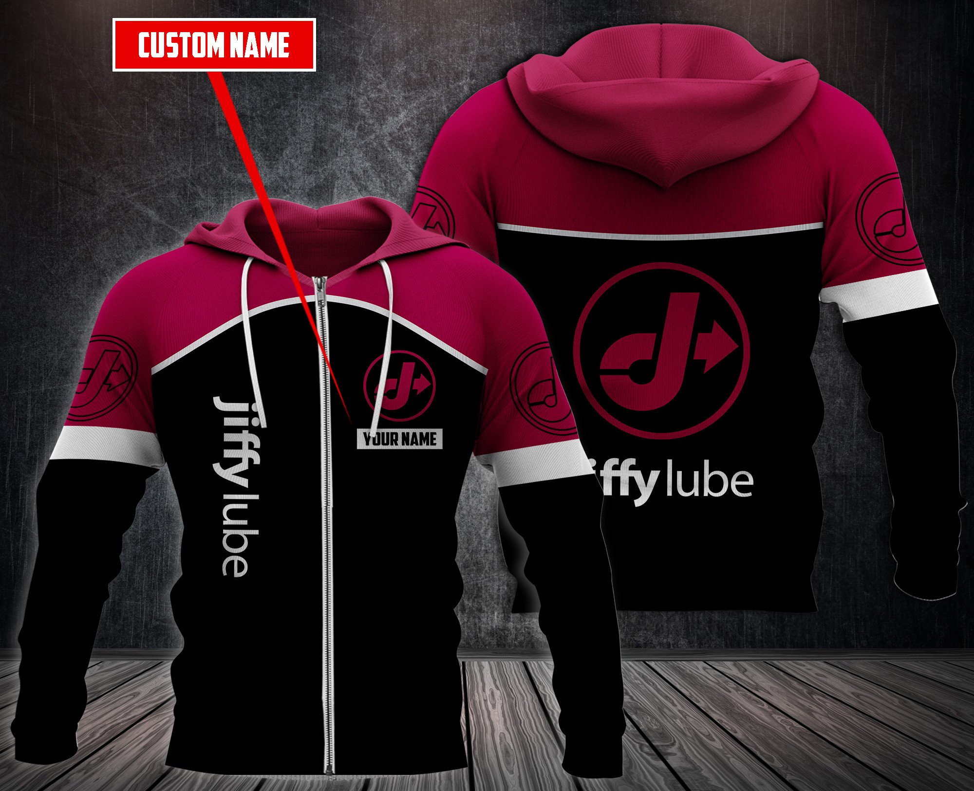 Personalized Jiffy Lube 3D Fleece Hoodie Personalized Jiffy Lube 3D Fleece Hoodie