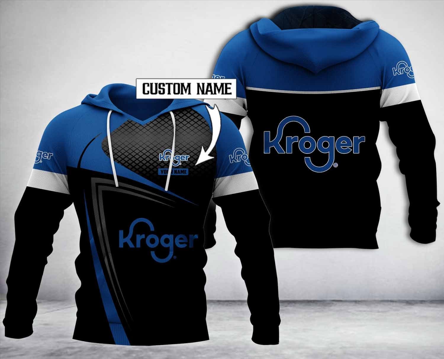Personalized Kroger 3D Hoodie Zip Hoodie Hot Sale 2024