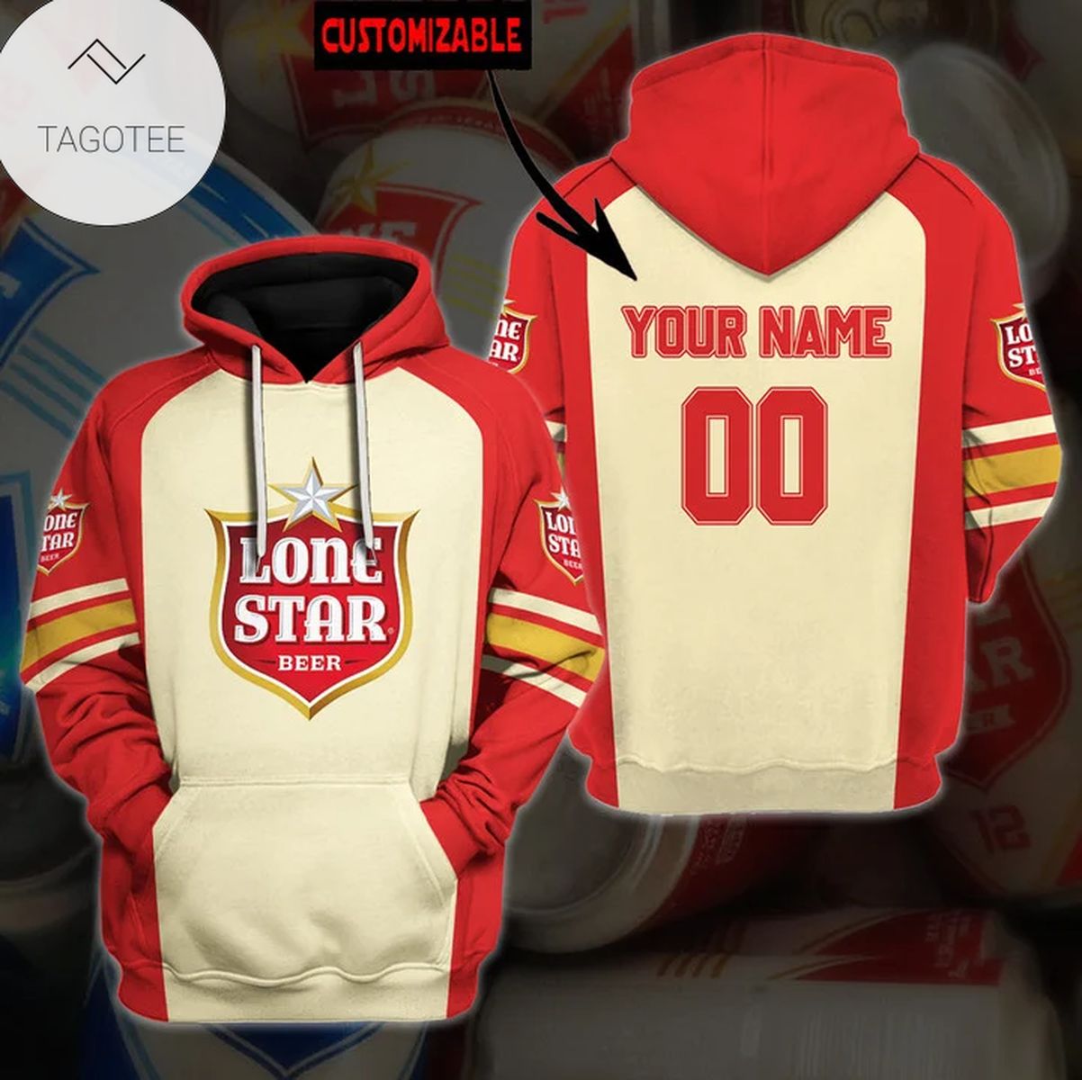 Personalized Lone Star Beer Logo Hoodie Personalized Lone Star Beer Logo Hoodie