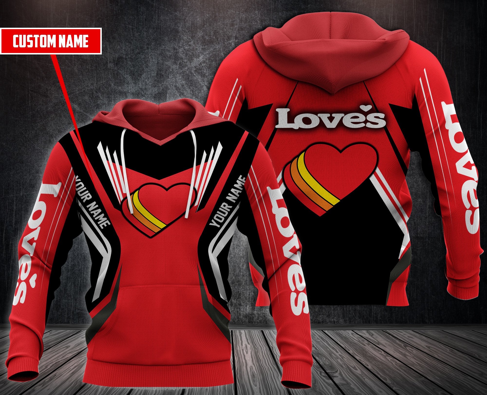 Personalized Love’S Custom All Over Print 3D Hoodie Personalized Love’S Custom All Over Print 3D Hoodie