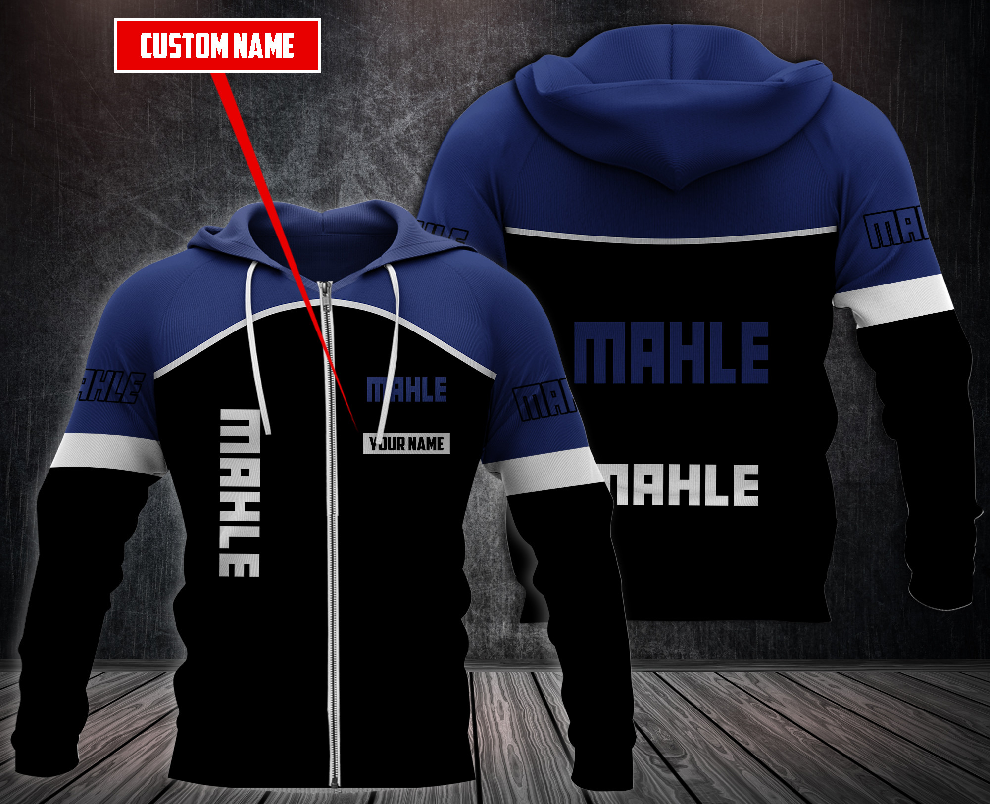 Personalized Mahle 3D Fleece Hoodie Personalized Mahle 3D Fleece Hoodie