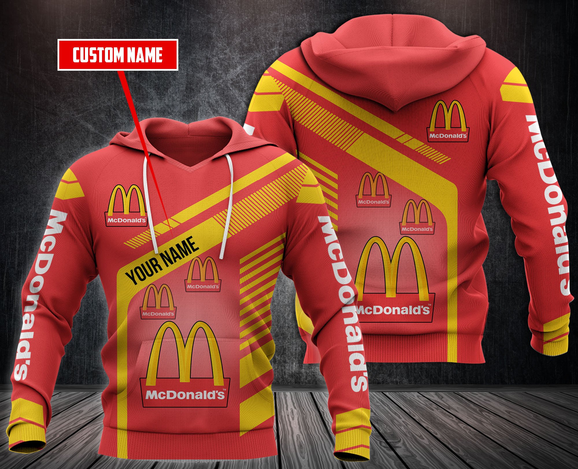 Personalized Mcdonald’S Custom All Over Print 3D Hoodie Personalized Mcdonald’S Custom All Over Print 3D Hoodie