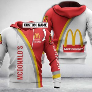 Personalized Mcdonald’S White Red Custom All Over Print 3D Hoodie