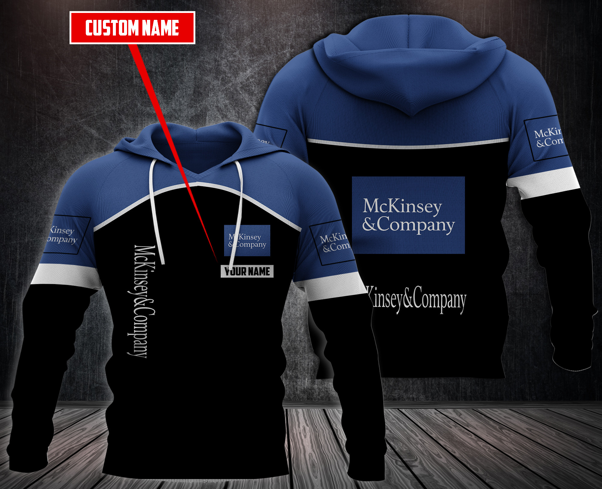 Personalized Mckinsey & Company 3D Fleece Hoodie Personalized Mckinsey & Company 3D Fleece Hoodie