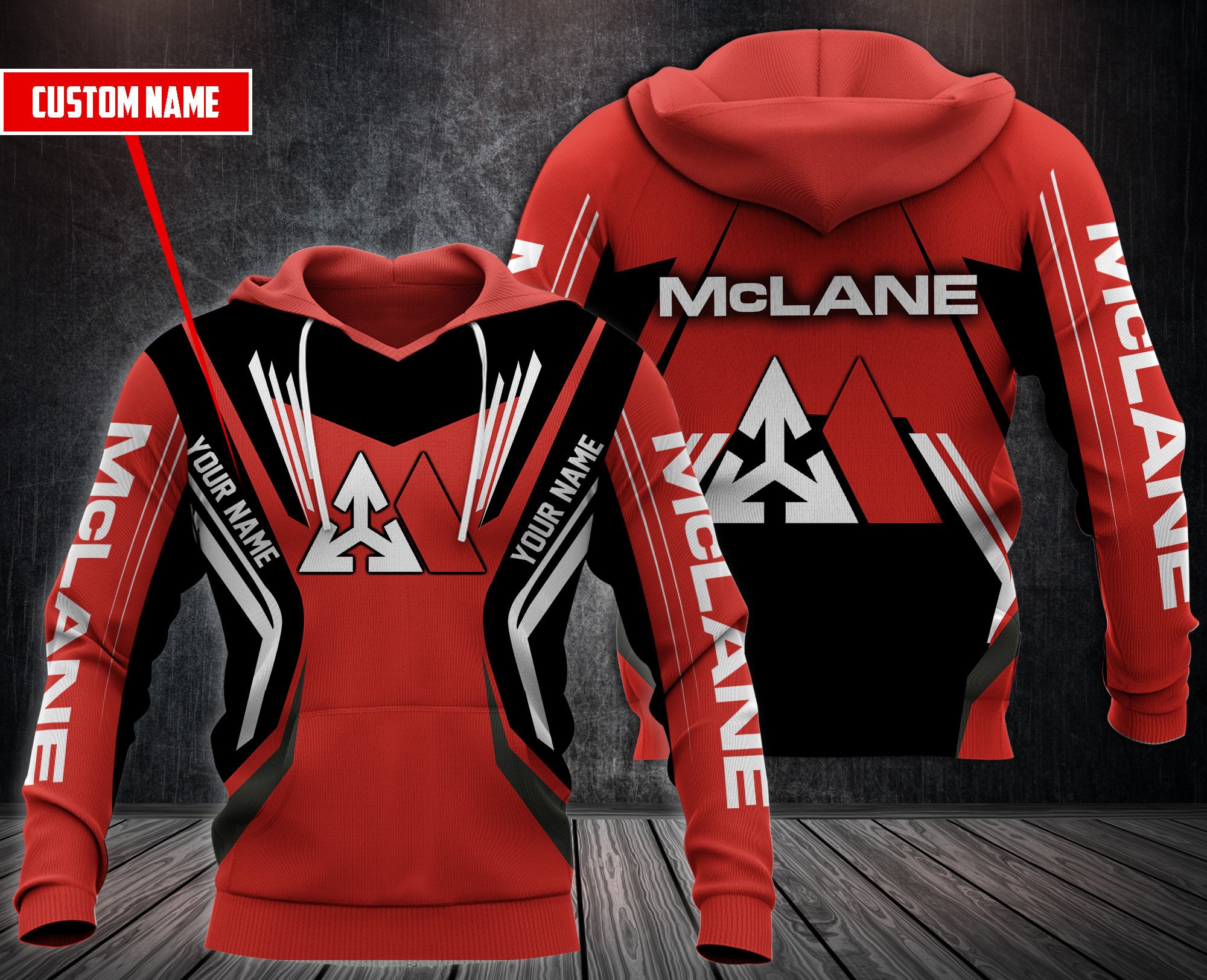 Personalized Mclane Custom All Over Print 3D Hoodie Personalized Mclane Custom All Over Print 3D Hoodie