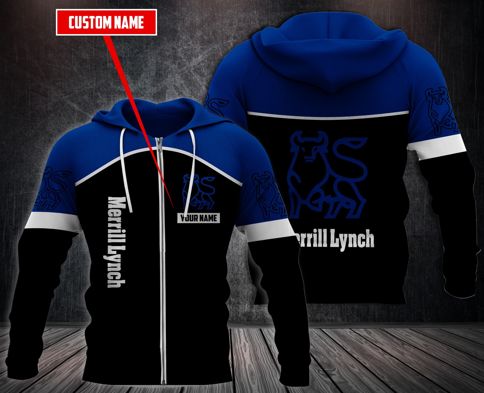 Personalized Merrill Lynch 3D Hoodie Personalized Merrill Lynch 3D Hoodie