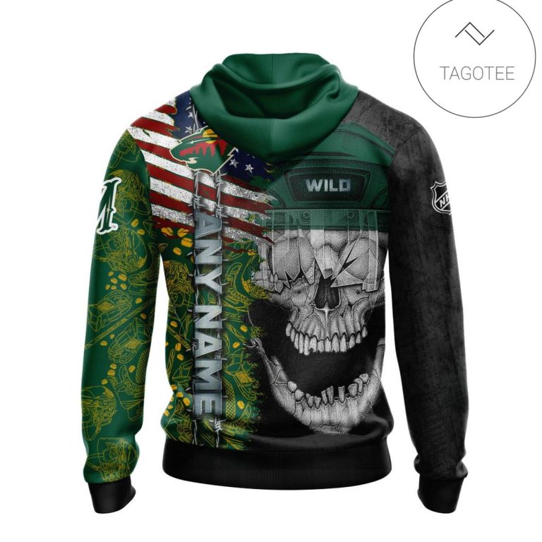 Personalized-Minnesota-Wild-Skull-Hoodie-2