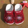 Personalized NHL Montreal Canadiens Broken Wall Crocs