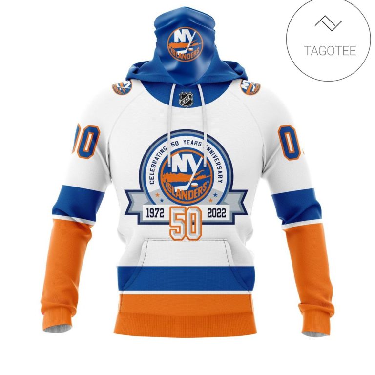 Personalized-Name-And-Number-New-York-Islanders-With-50-Years-Anniversary-Mask-Hoodie-1