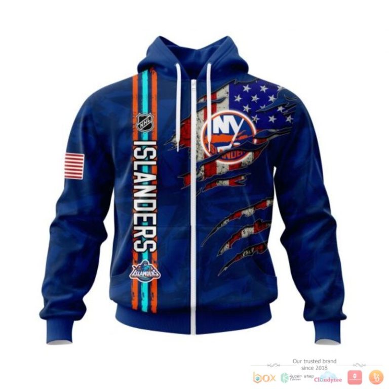 Personalized-New-York-Islanders-With-American-Flag-3D-Shirt-Hoodie-2