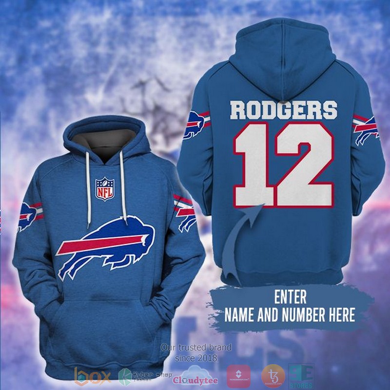 Personalized Nfl Buffalo Bills Custom 3D Hoodie Personalized Nfl Buffalo Bills Custom 3D Hoodie