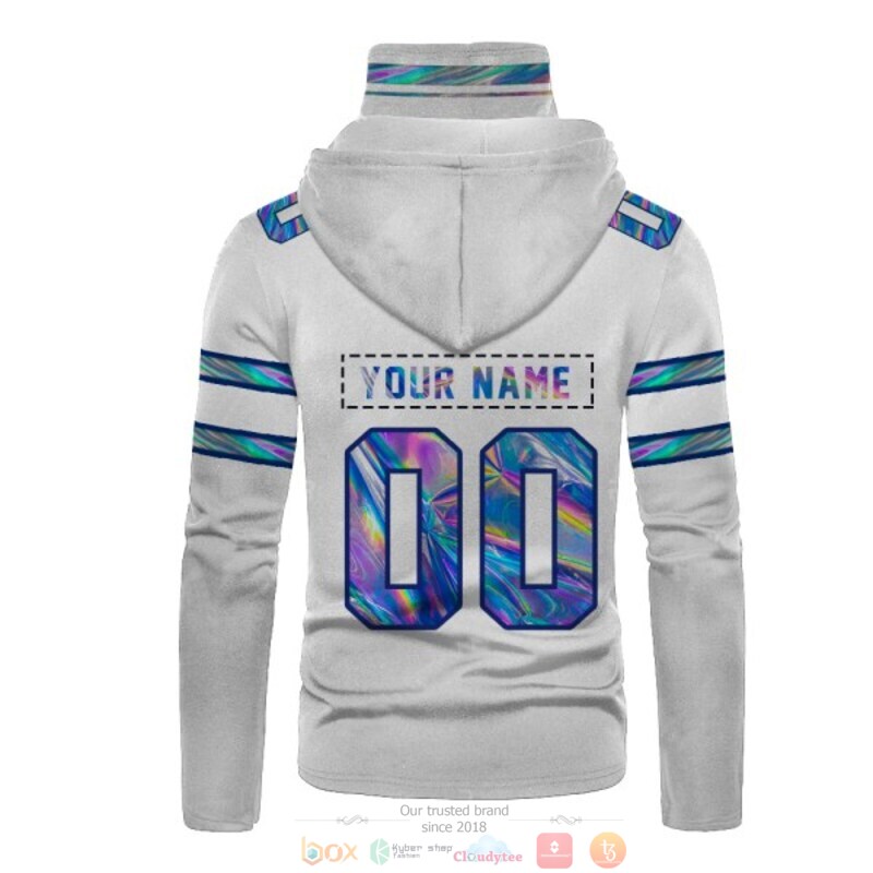 Personalized Nfl Buffalo Bills White Hologram Custom 3D Hoodie Mask Personalized Nfl Buffalo Bills White Hologram Custom 3D Hoodie Mask