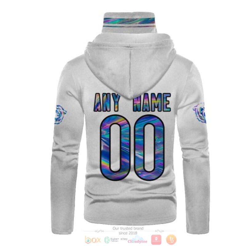 Personalized Nfl Chicago Bears White Custom 3D Hoodie Mask Personalized Nfl Chicago Bears White Custom 3D Hoodie Mask