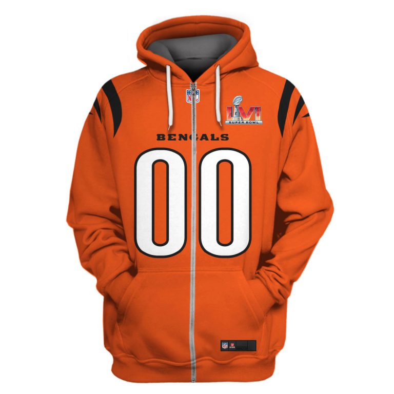 Personalized-Nfl-Cincinnati-Bengals-Super-Bowl-Lvi-Orange-3D-Shirt-Hoodie-2