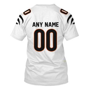 Personalized Nfl Cincinnati Bengals Super Bowl Lvi White 3D Shirt