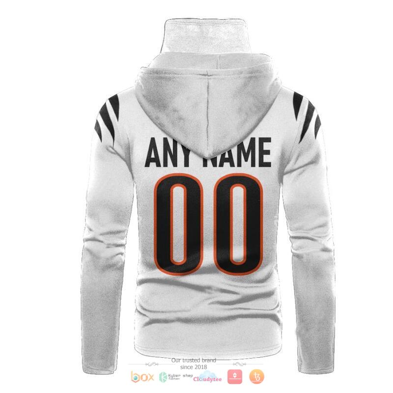 Personalized Nfl Cincinnati Bengals White 3D Hoodie Mask Personalized Nfl Cincinnati Bengals White 3D Hoodie Mask
