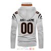 Personalized Nfl Cincinnati Bengals White Color 3D Hoodie Mask