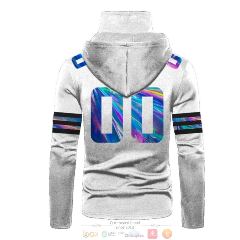 Personalized Nfl Cleveland Browns White Hologram Custom 3D Hoodie Mask Personalized Nfl Cleveland Browns White Hologram Custom 3D Hoodie Mask