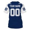 Personalized Nfl Dallas Cowboys White Blue 3D Shirt