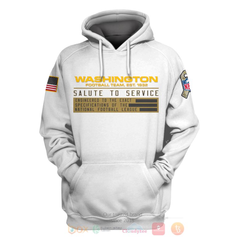 Personalized-Nfl-Football-Washington-Football-Team-Est-1932-Salute-To-Service-White-3D-Hoodie-Shirt-3