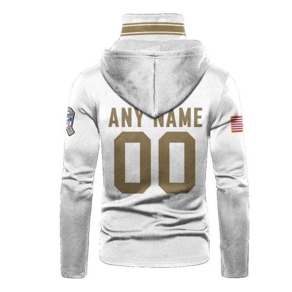 Personalized Nfl Green Bay Packers White 3D Hoodie Mask Personalized Nfl Green Bay Packers White 3D Hoodie Mask