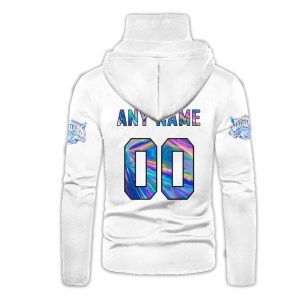 Personalized Nfl Jacksonville Jaguars White Hologram Color 3D Hoodie Mask