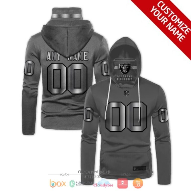 Personalized-Nfl-Las-Vegas-Raiders-Dark-Grey-Custom-3D-Hoodie-Mask-1