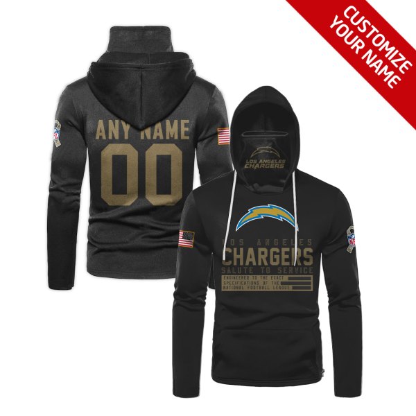 Personalized-Nfl-Los-Angeles-Chargers-Black-3D-Hoodie-Mask-1
