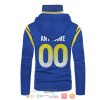 Personalized Nfl Los Angeles Rams Blue Custom Hoodie Mask