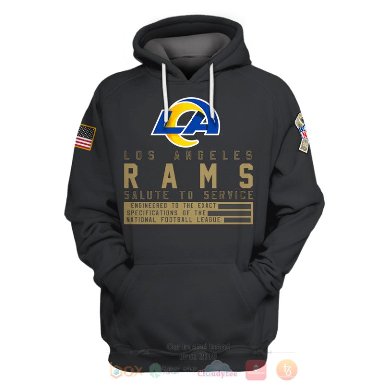 Personalized-Nfl-Los-Angeles-Rams-Salute-To-Service-Black-3D-Hoodie-Shirt-3