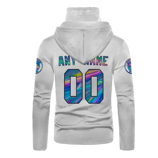 Personalized Nfl Minnesota Vikings White Hologram Color 3D Hoodie Mask Personalized Nfl Minnesota Vikings White Hologram Color 3D Hoodie Mask