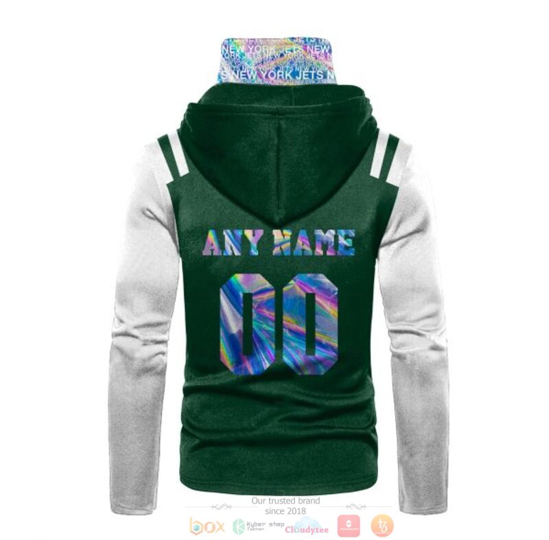 Personalized Nfl New York Jets Green White Custom 3D Hoodie Mask Personalized Nfl New York Jets Green White Custom 3D Hoodie Mask