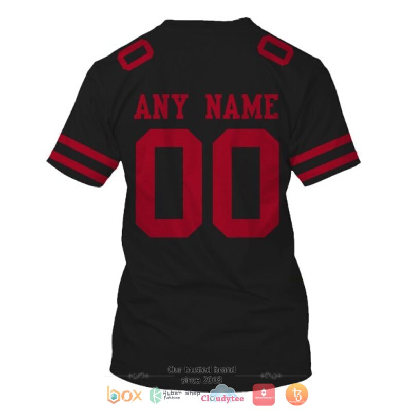 Personalized Nfl San Francisco 49Ers Black Custom 3D Shirt Personalized Nfl San Francisco 49Ers Black Custom 3D Shirt