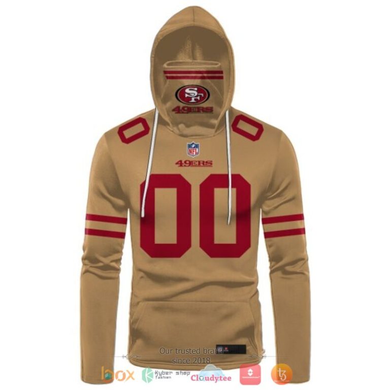 Personalized-Nfl-San-Francisco-49Ers-Brown-Custom-Hoodie-Mask-2