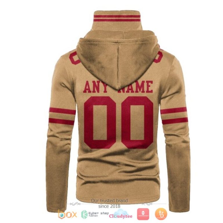 Personalized-Nfl-San-Francisco-49Ers-Brown-Custom-Hoodie-Mask-3
