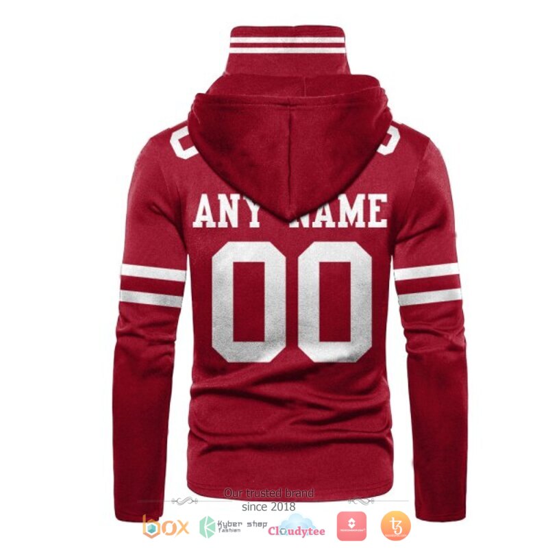 Personalized Nfl San Francisco 49Ers Red Custom Hoodie Mask Personalized Nfl San Francisco 49Ers Red Custom Hoodie Mask