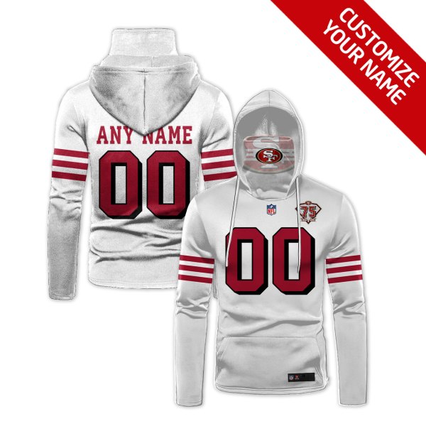 Personalized-Nfl-San-Francisco-49Ers-White-3D-Hoodie-Mask-1