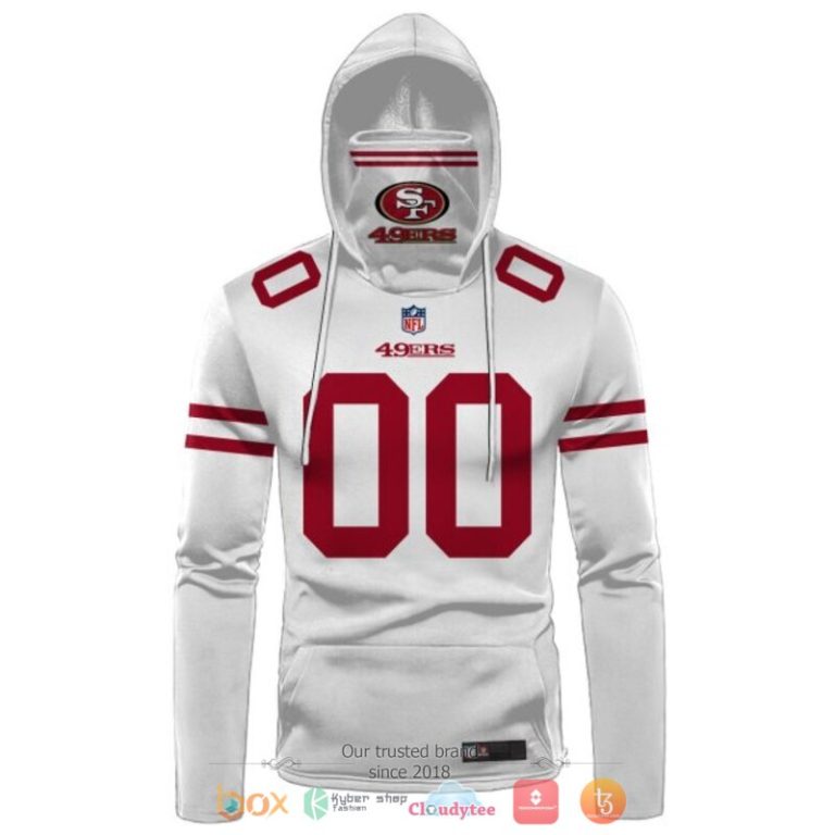Personalized-Nfl-San-Francisco-49Ers-White-Custom-Hoodie-Mask-2