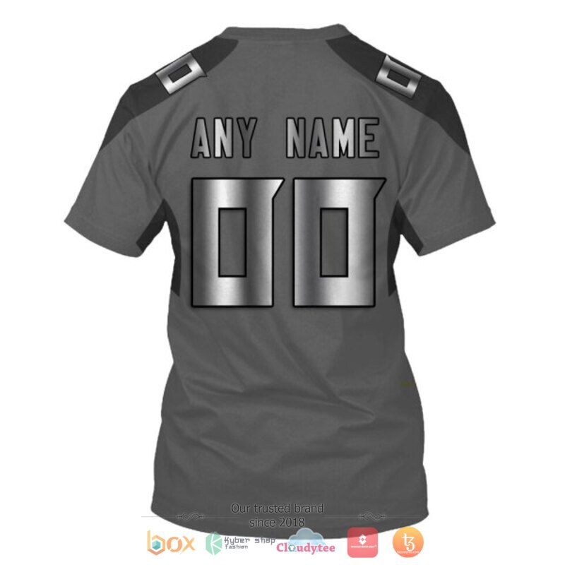 Personalized Nfl Sport Teams Dark Grey Custom 3D Shirt Personalized Nfl Sport Teams Dark Grey Custom 3D Shirt