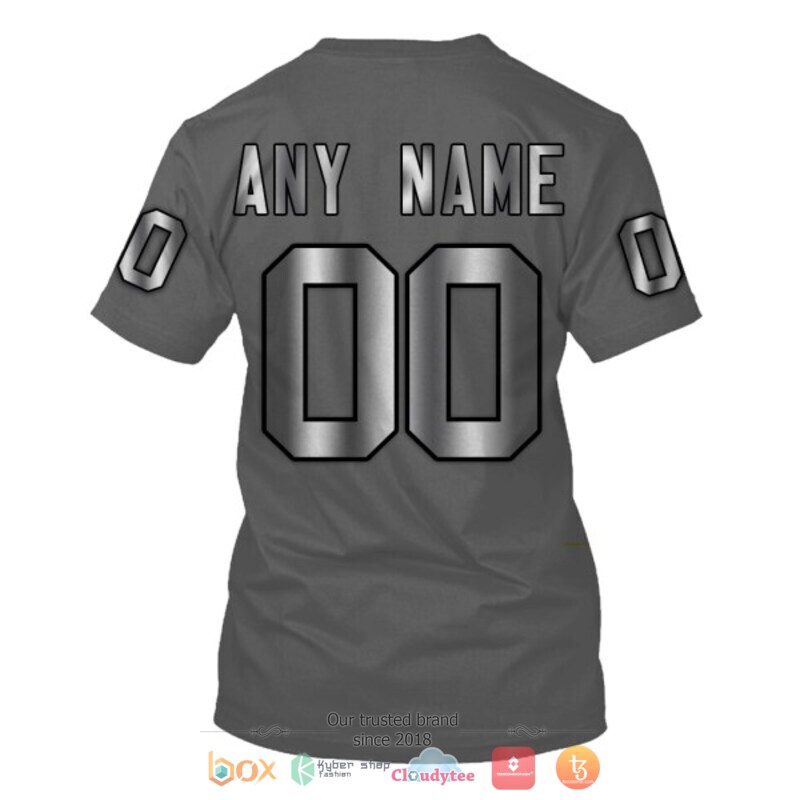 Personalized Nfl Sport Teams Grey Custom 3D Shirt Personalized Nfl Sport Teams Grey Custom 3D Shirt
