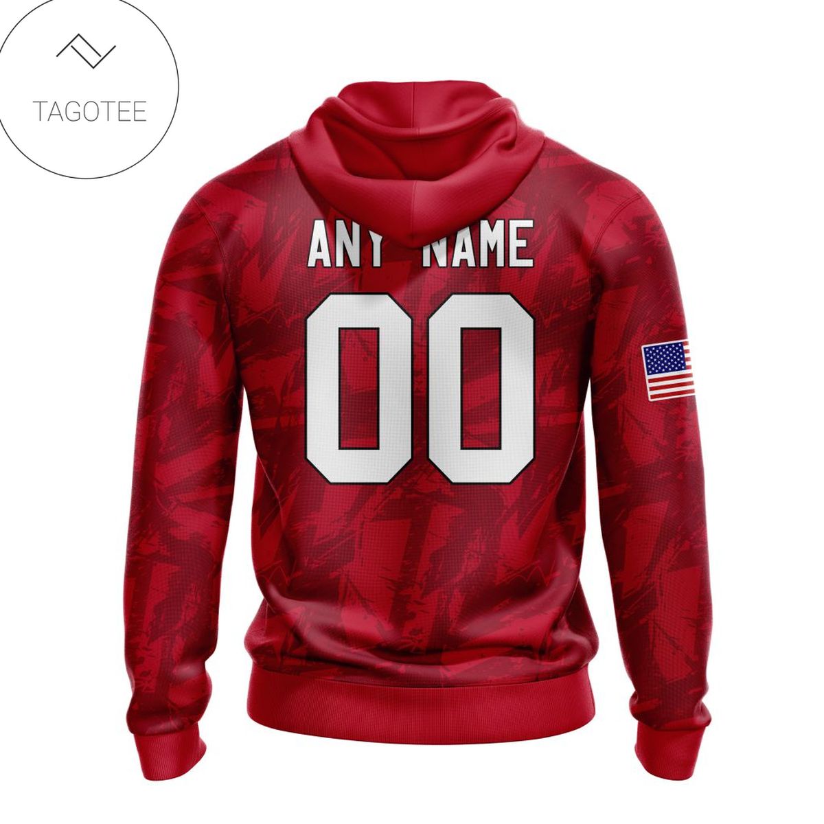 Personalized Nfl Tampa Bay Buccaneers Name & Number With United States Flag Hoodie Personalized Nfl Tampa Bay Buccaneers Name & Number With United States Flag Hoodie