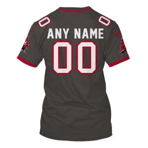 Personalized Nfl Tampa Bay Buccaneers Ship Grey 3D Shirt