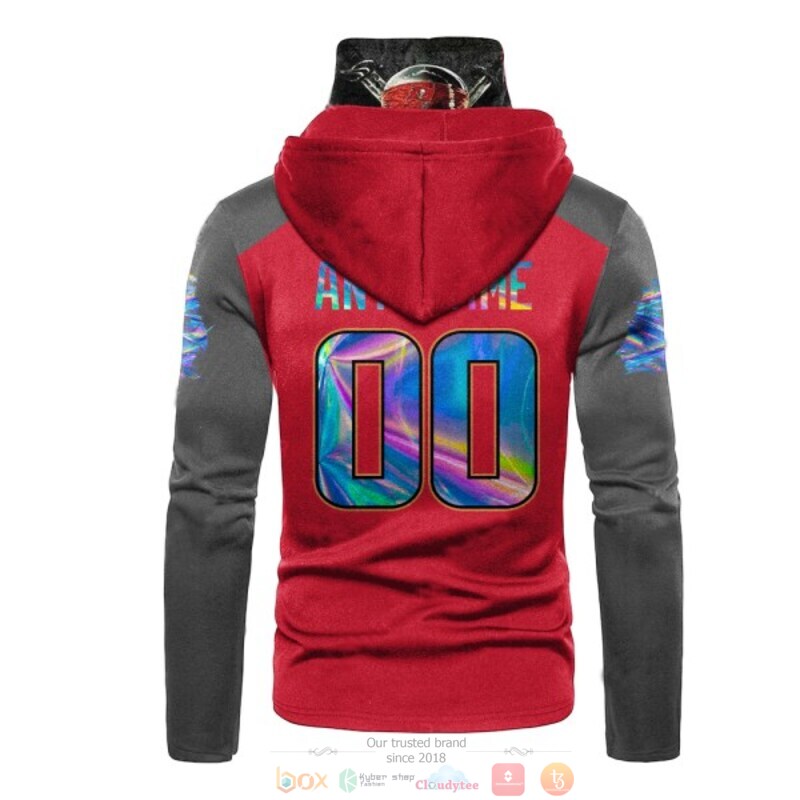 Personalized Nfl Tampa Bay Buccaneers Skull Red Custom 3D Hoodie Mask Personalized Nfl Tampa Bay Buccaneers Skull Red Custom 3D Hoodie Mask