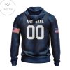 Personalized Nfl Tennessee Titans Name & Number With United States Flag Hoodie